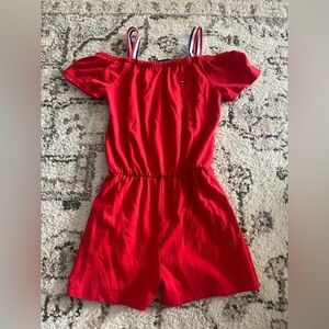 Tommy Hilfiger Vibrant Red Kids Romper